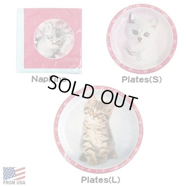 画像2: GLAMOUR CATS PLATE/NAPKIN【全3種】