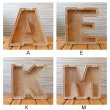 画像2: Alphabet Letter Shaped Wooden Bank【全7種】