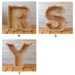 画像3: Alphabet Letter Shaped Wooden Bank【全7種】