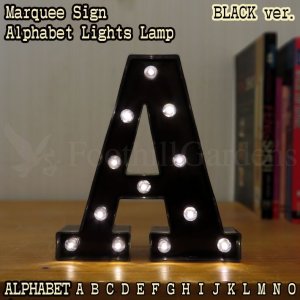 画像: Black Marquee Sign Alphabet Lights Lamp