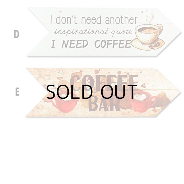 画像3: Coffee Wooden Arrow Signs【全5種】