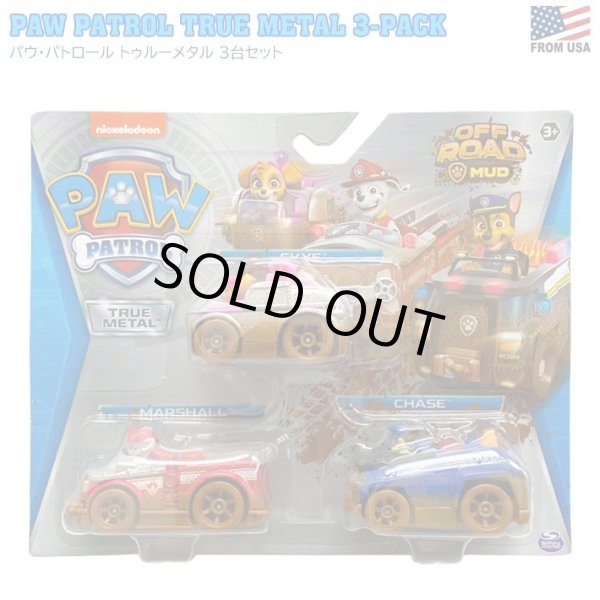 画像1: SPIN MASTER PAW PATROL TRUE METAL 3-PACK　パウパトロール 金属製ミニカー 3台セット D2311