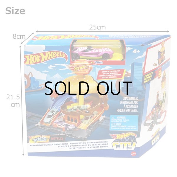 画像6: Hot Wheels City Downtown Burger Drive-Thru Playset