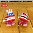 画像1: Wind-up toy Teeth Rose ＆ Teeth USA Set
