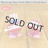 画像: Wind-up toy Teeth Rose ＆ Teeth USA Set