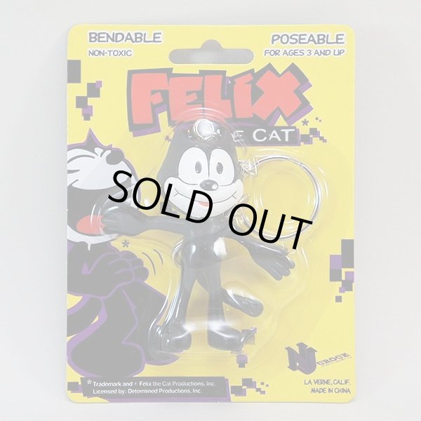 画像1: Felix The Cat 3inch Bendable Keychain　【メール便OK】