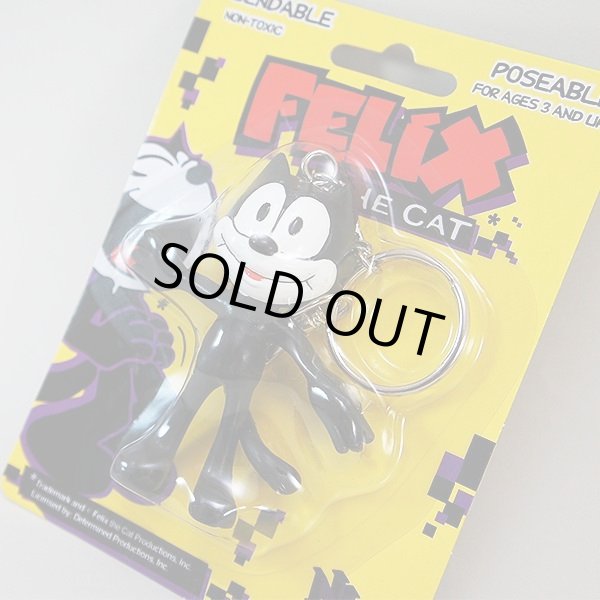 画像2: Felix The Cat 3inch Bendable Keychain　【メール便OK】