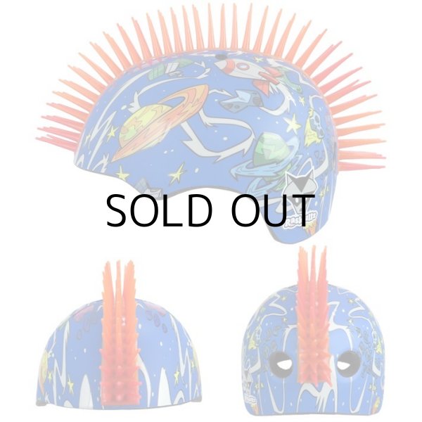 画像3: RASKULLZ Bike And Skate Helmet Spaced Out Mohawk