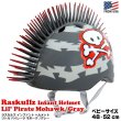 画像1: RASKULLZ Infant Helmet Lil Pirate Mohawk Gray