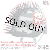 画像: RASKULLZ Infant Helmet Lil Pirate Mohawk Gray