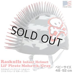 画像: RASKULLZ Infant Helmet Lil Pirate Mohawk Gray
