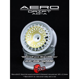 画像: AERO DRIFT：Sloped White/Gold Mesh