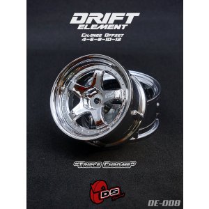 画像: DRIFT ELEMENT SERIES RIM：Chrome 5Spokes Chrome Lip Chrome Rivets