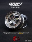 画像1: DRIFT ELEMENT SERIES RIM：Chrome 5Spokes Chrome Lip Gold Rivets