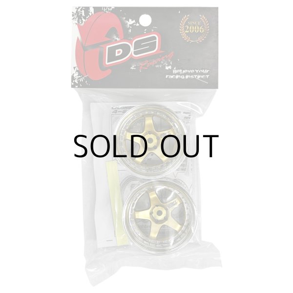 画像2: DRIFT ELEMENT SERIES RIM：Gold 5Spokes Chrome Lip  Gold Rivets