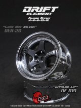 画像: DRIFT ELEMENT SERIES RIM：Gunmetal 5Spokes Chrome Lip Chrome Rivets