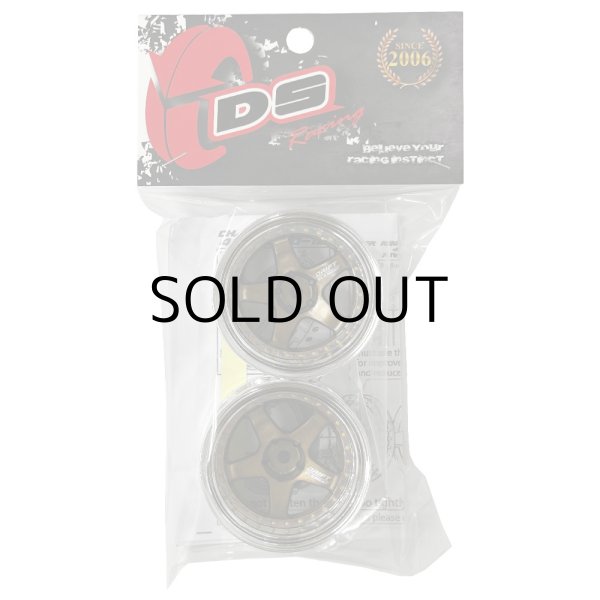 画像2: DRIFT ELEMENT SERIES RIM：Bronze 5Spokes Chrome Lip Gold Rivets