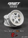 画像1: DRIFT ELEMENT SERIES RIM：White 6Spokes White Lip Gold Rivets