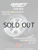画像: DRIFT ELEMENT SERIES RIM：White 6Spokes Chrome Lip Gold Rivets
