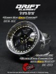画像1: DRIFT ELEMENT SERIES RIM：Gloss Black 6Spokes Chrome Lip Gold Rivets
