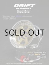 画像: DRIFT ELEMENT SERIES RIM：Gold 6Spokes Chrome Lip Gold Rivets