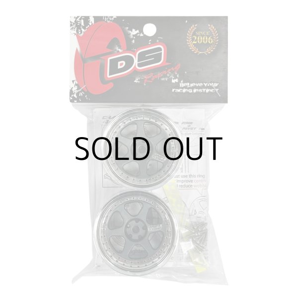 画像2: DRIFT ELEMENT SERIES RIM：Gunmetal 6Spokes Chrome Lip Black Rivets