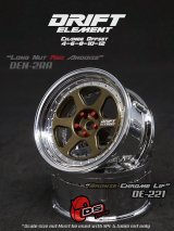 画像: DRIFT ELEMENT SERIES RIM：Bronze 6Spokes Chrome Lip Chrome Rivets