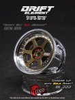 画像1: DRIFT ELEMENT SERIES RIM：Bronze 6Spokes Chrome Lip Gold Rivets