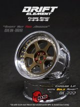 画像: DRIFT ELEMENT SERIES RIM：Bronze 6Spokes Chrome Lip Gold Rivets