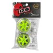 画像2: DRIFT ELEMENT SERIES RIM：Flu Lime 6Spokes Chrome Lip Chrome Rivets