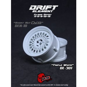 画像: DRIFT ELEMENT SERIES RIM：White Mesh White Lip White Rivets