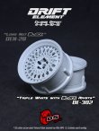 画像1: DRIFT ELEMENT SERIES RIM：White Mesh White Lip Black Rivets