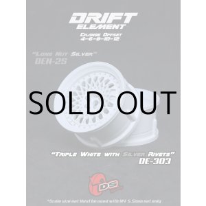 画像: DRIFT ELEMENT SERIES RIM：White Mesh White Lip Silver Rivets