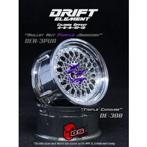 画像: DRIFT ELEMENT SERIES RIM：Chrome Mesh Chrome Lip Chrome Rivets