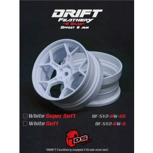画像: DRIFT FEATHERY RIM:5Y Spokes WHITE Super Soft Offset 6mm