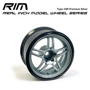 画像: REAL INCH MODEL WHEELS Type-33R Premium Silver