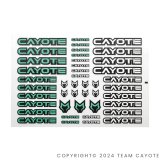 画像: CAYOTE ステッカー レーシング用（２枚入）/ CAFS02