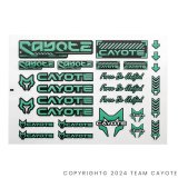 画像: CAYOTE ステッカー レーシング用（２枚入）/ CAFS03