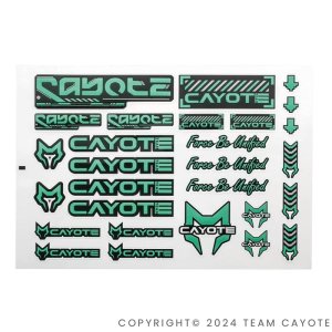 画像: CAYOTE ステッカー レーシング用(2枚入)/ CAFS03