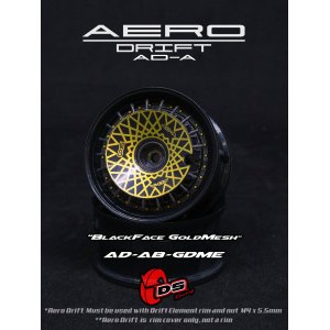 画像: AERO DRIFT：Sloped Black / Gold Mesh