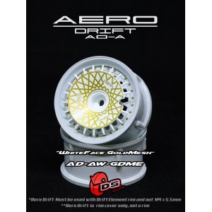 画像: AERO DRIFT：Sloped White/Gold Mesh