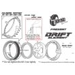 画像3: DRIFT ELEMENT SERIES RIM：Bronze 6Spokes Chrome Lip Gold Rivets