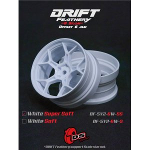 画像: DRIFT FEATHERY RIM：5Y Spokes WHITE Super Soft Offset 6mm