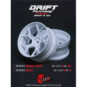 画像: DRIFT FEATHERY RIM：5Y Spokes WHITE Super Soft Offset 8mm