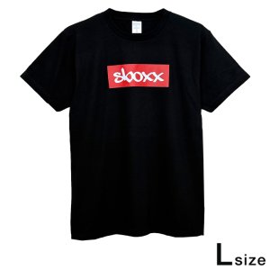 画像: SBOXX Black T-shirt with Red Square Logo(L size)