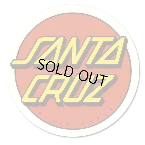 画像1: SANTA CRUZ Skateboards Classic Dot sticker （Red）　【メール便OK】