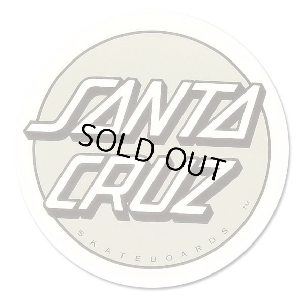 画像1: SANTA CRUZ Skateboards Classic Dot sticker （Silver）　【メール便OK】