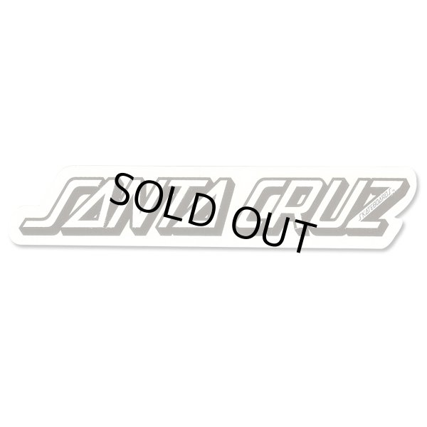 画像1: SANTA CRUZ Skateboards Strip sticker （White）　【メール便OK】