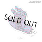 画像: SANTA CRUZ Skateboards Screming Hand sticker （Party）S 【メール便OK】