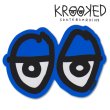 画像1: Krooked  Eyes Sticker Neon Blue 【メール便OK】